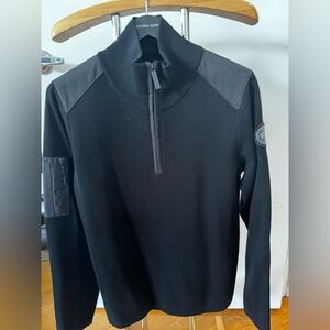 Stormont Black Half-Zip Sweater black Label